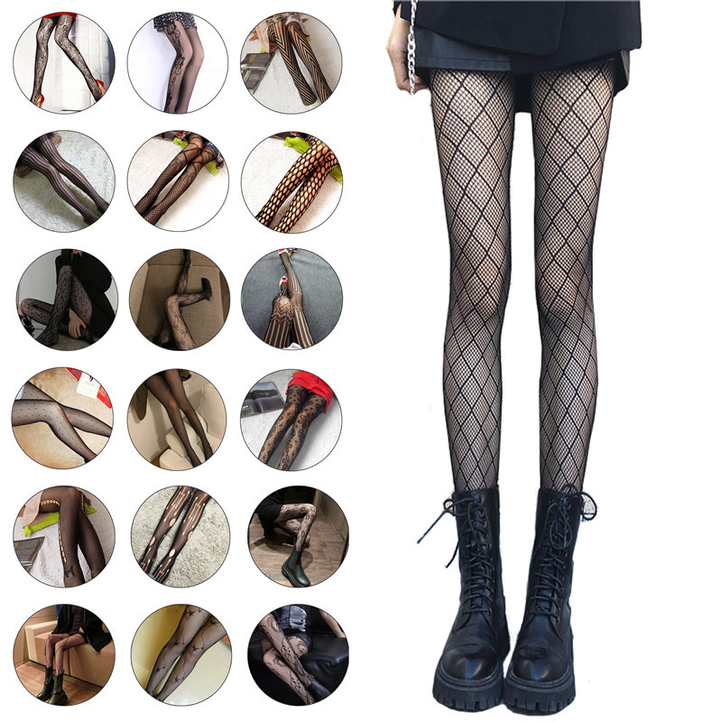 Fishnet Stocking Women - 2 pares de pantimedias de encaje